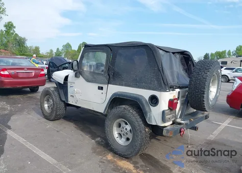 1998 Jeep Wrangler Sport из США, поврежденный, VIN 1J4FY19S5WP788331